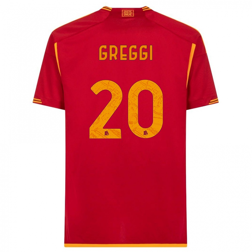 Bambino Maglia Giada Greggi #20 Rosso Kit Gara Home 2023/24 Maglietta