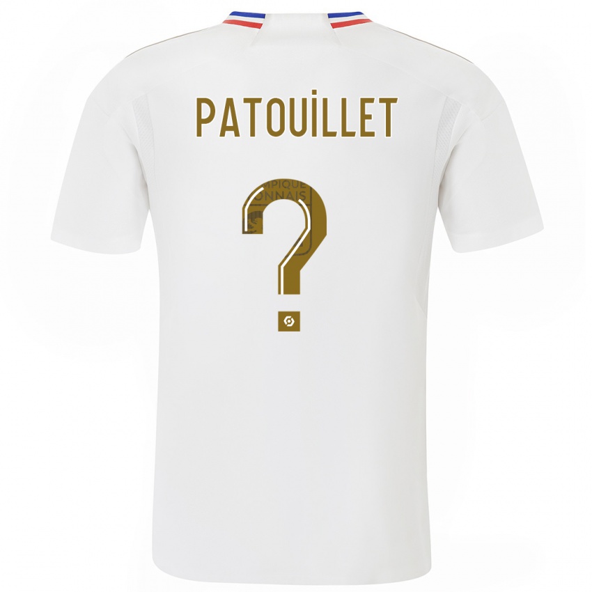 Bambino Maglia Mathieu Patouillet #0 Bianco Kit Gara Home 2023/24 Maglietta