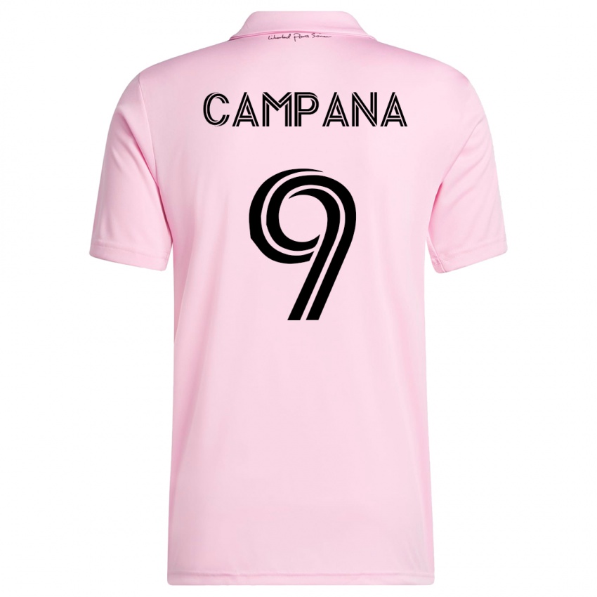 Bambino Maglia Leonardo Campana #9 Rosa Kit Gara Home 2023/24 Maglietta