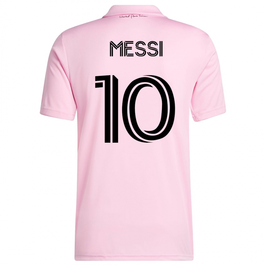 Bambino Maglia Lionel Messi #10 Rosa Kit Gara Home 2023/24 Maglietta