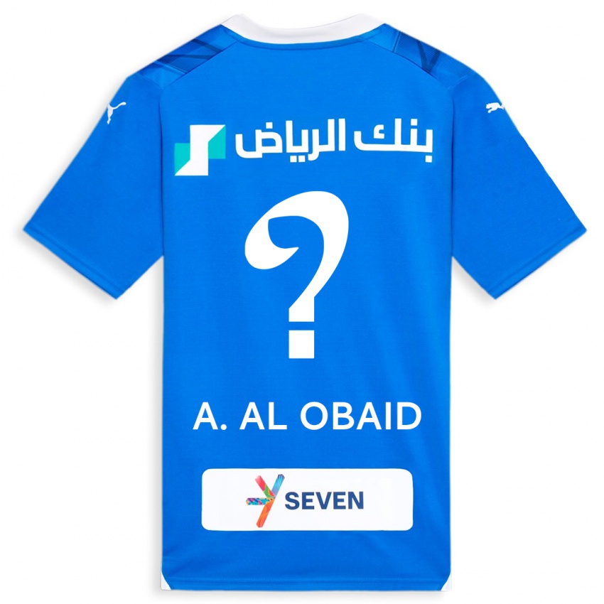 Bambino Maglia Abdulrahman Al-Obaid #0 Blu Kit Gara Home 2023/24 Maglietta
