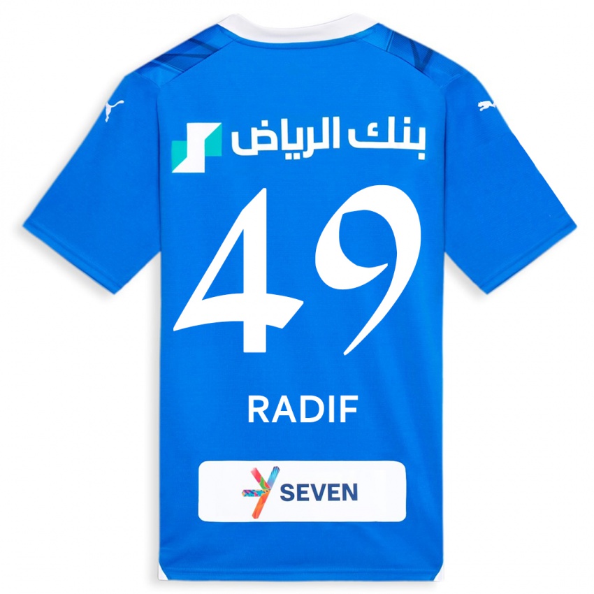 Bambino Maglia Abdullah Radif #49 Blu Kit Gara Home 2023/24 Maglietta