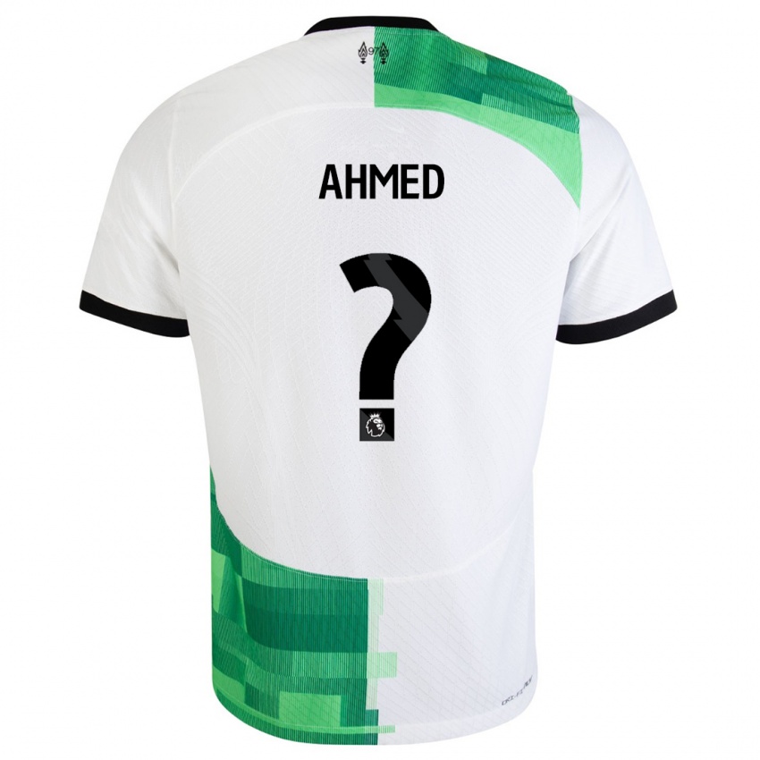 Bambino Maglia Karim Ahmed #0 Bianco Verde Kit Gara Away 2023/24 Maglietta