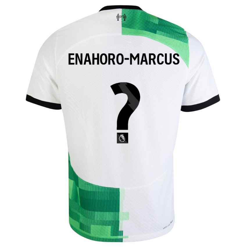 Bambino Maglia Louis Enahoro-Marcus #0 Bianco Verde Kit Gara Away 2023/24 Maglietta
