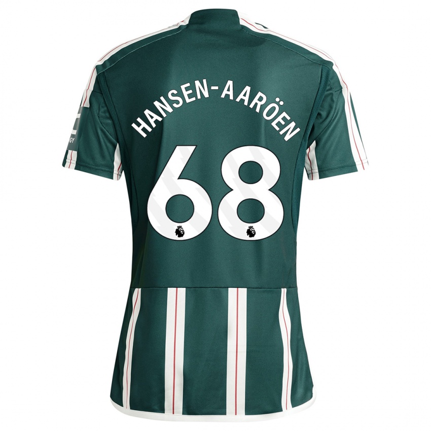 Bambino Maglia Isak Hansen-Aaröen #68 Verde Scuro Kit Gara Away 2023/24 Maglietta