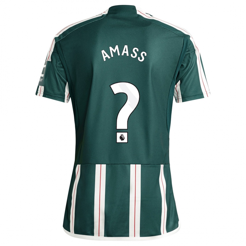 Bambino Maglia Harry Amass #0 Verde Scuro Kit Gara Away 2023/24 Maglietta