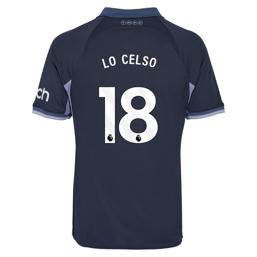 Bambino Maglia Giovani Lo Celso #18 Blu Scuro Kit Gara Away 2023/24 Maglietta