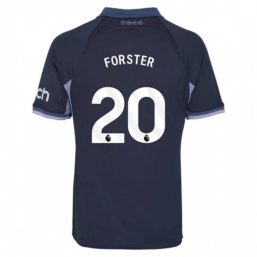 Bambino Maglia Fraser Forster #20 Blu Scuro Kit Gara Away 2023/24 Maglietta