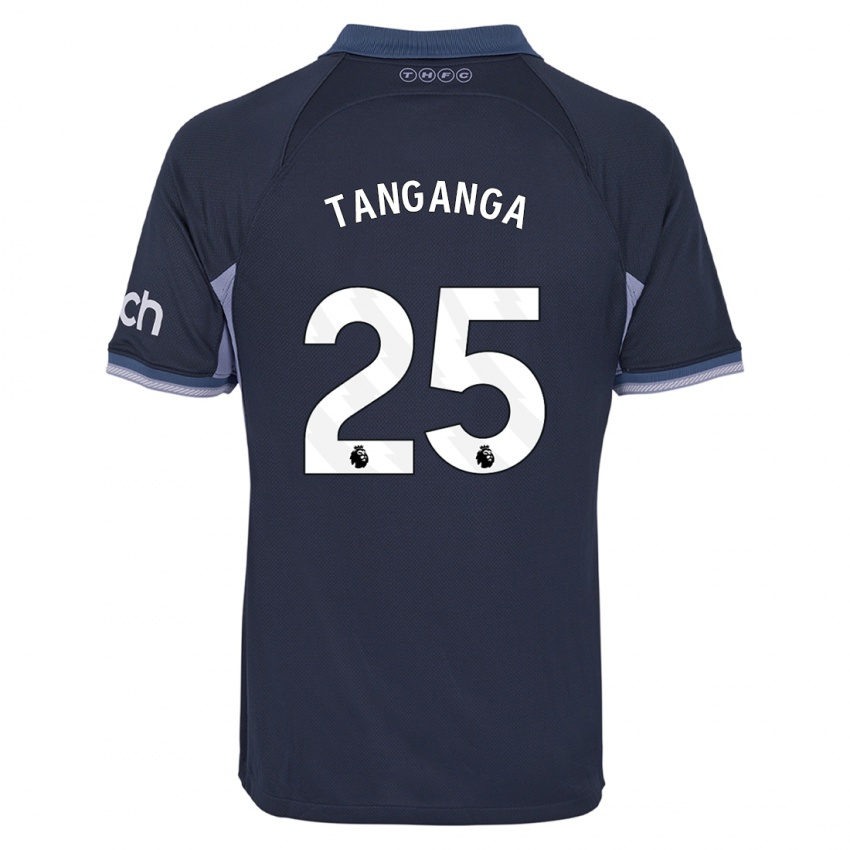 Bambino Maglia Japhet Tanganga #25 Blu Scuro Kit Gara Away 2023/24 Maglietta