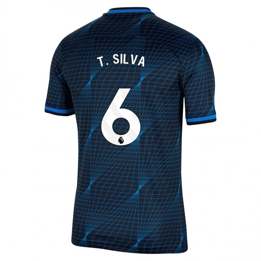 Bambino Maglia Thiago Silva #6 Blu Scuro Kit Gara Away 2023/24 Maglietta