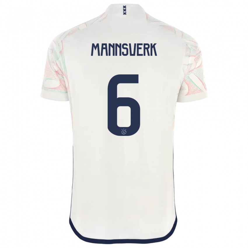 Bambino Maglia Sivert Mannsverk #6 Bianco Kit Gara Away 2023/24 Maglietta