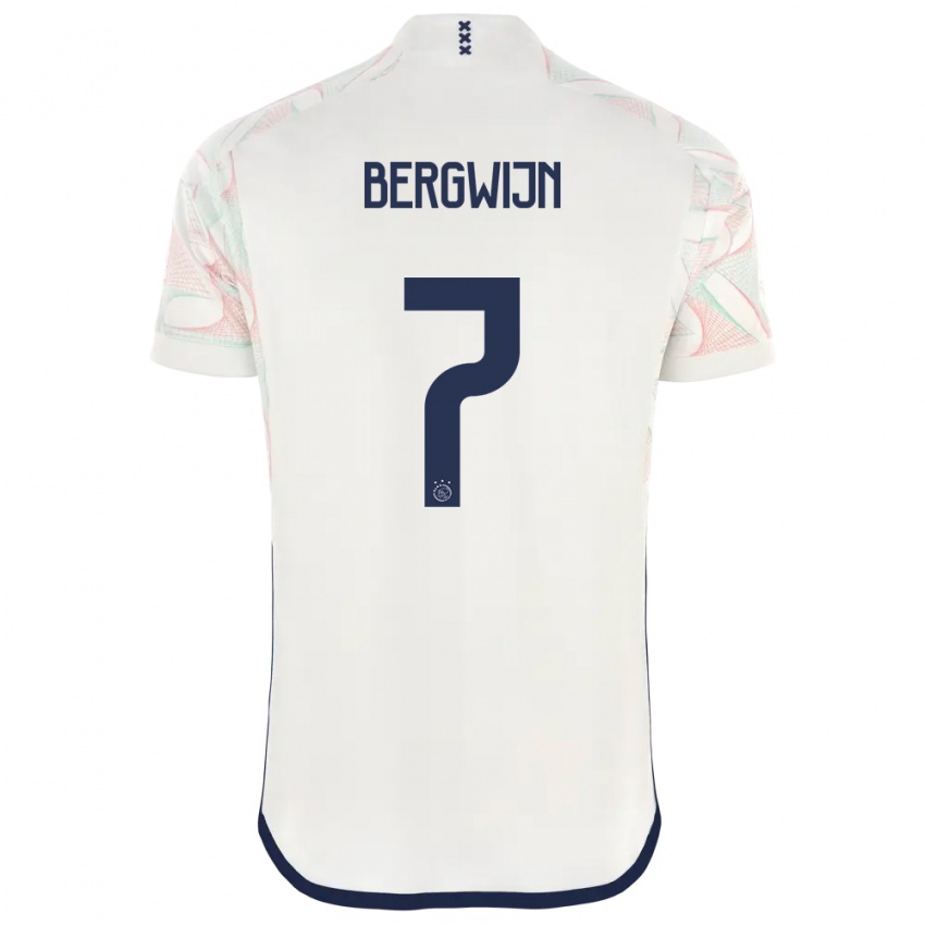 Bambino Maglia Steven Bergwijn #7 Bianco Kit Gara Away 2023/24 Maglietta