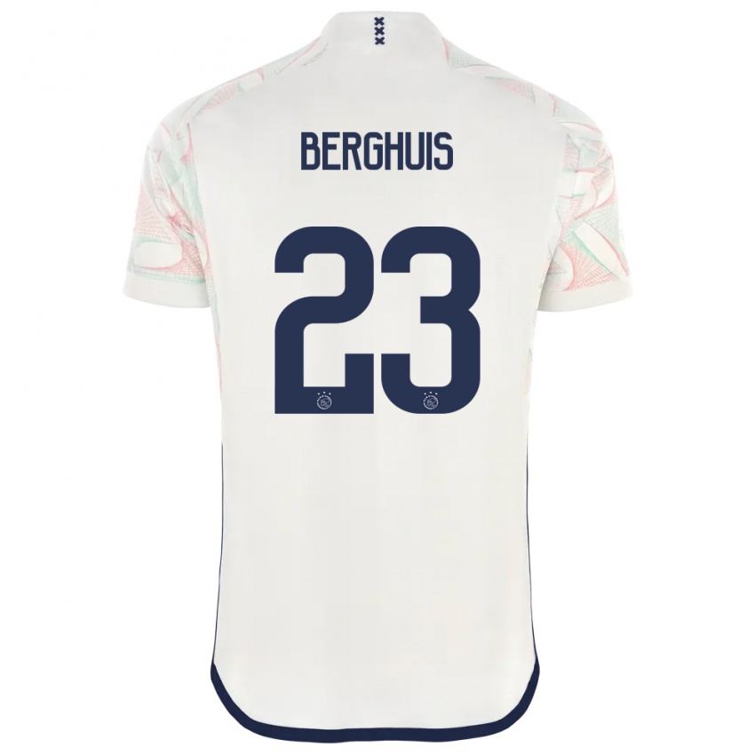 Bambino Maglia Steven Berghuis #23 Bianco Kit Gara Away 2023/24 Maglietta