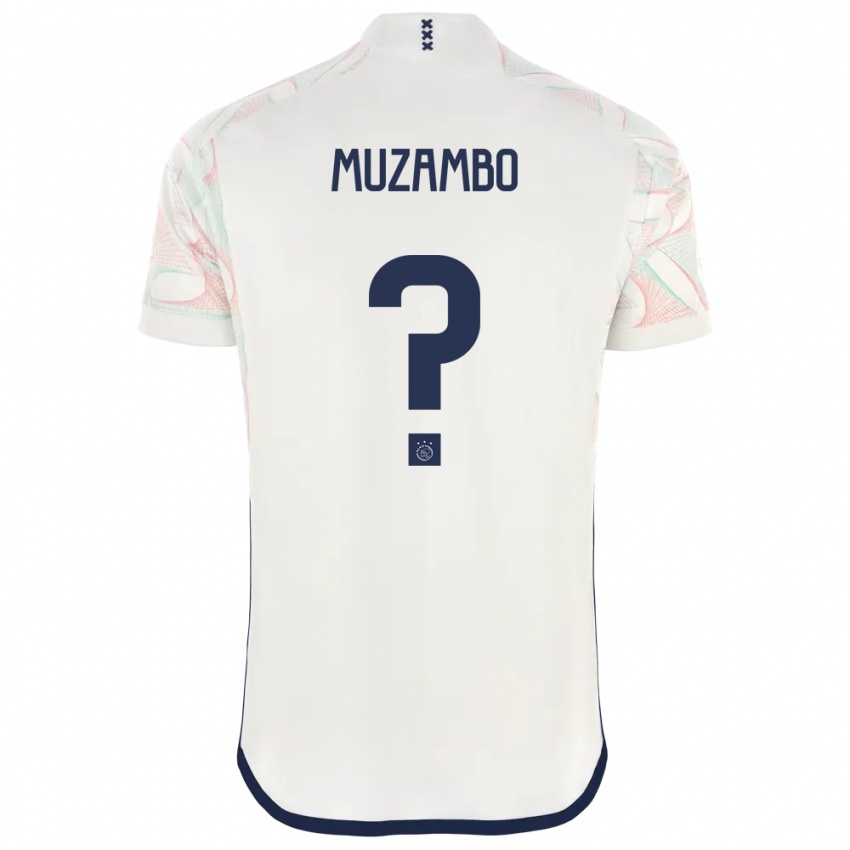 Bambino Maglia Stanis Idumbo Muzambo #0 Bianco Kit Gara Away 2023/24 Maglietta