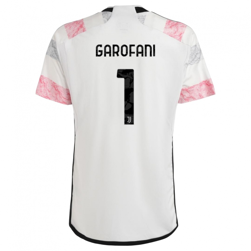 Bambino Maglia Giovanni Garofani #1 Bianco Rosa Kit Gara Away 2023/24 Maglietta