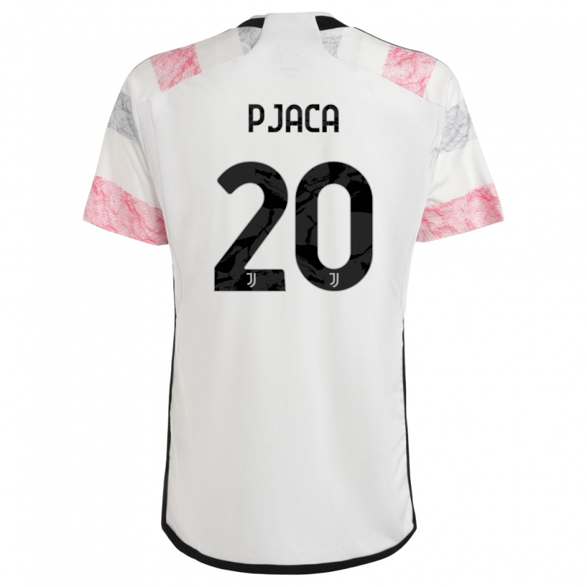 Bambino Maglia Marko Pjaca #20 Bianco Rosa Kit Gara Away 2023/24 Maglietta