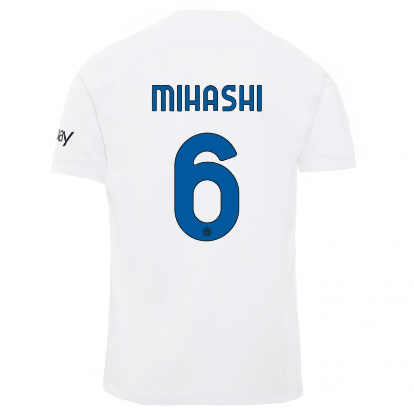 Bambino Maglia Mana Mihashi #6 Bianco Kit Gara Away 2023/24 Maglietta