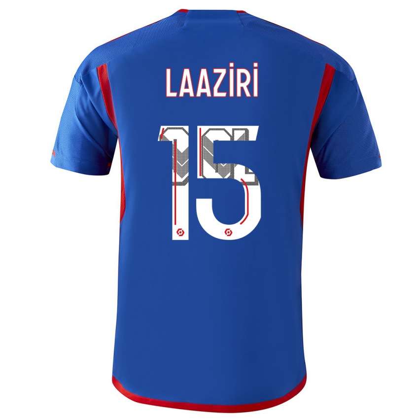Bambino Maglia Achraf Laaziri #15 Blu Rosso Kit Gara Away 2023/24 Maglietta