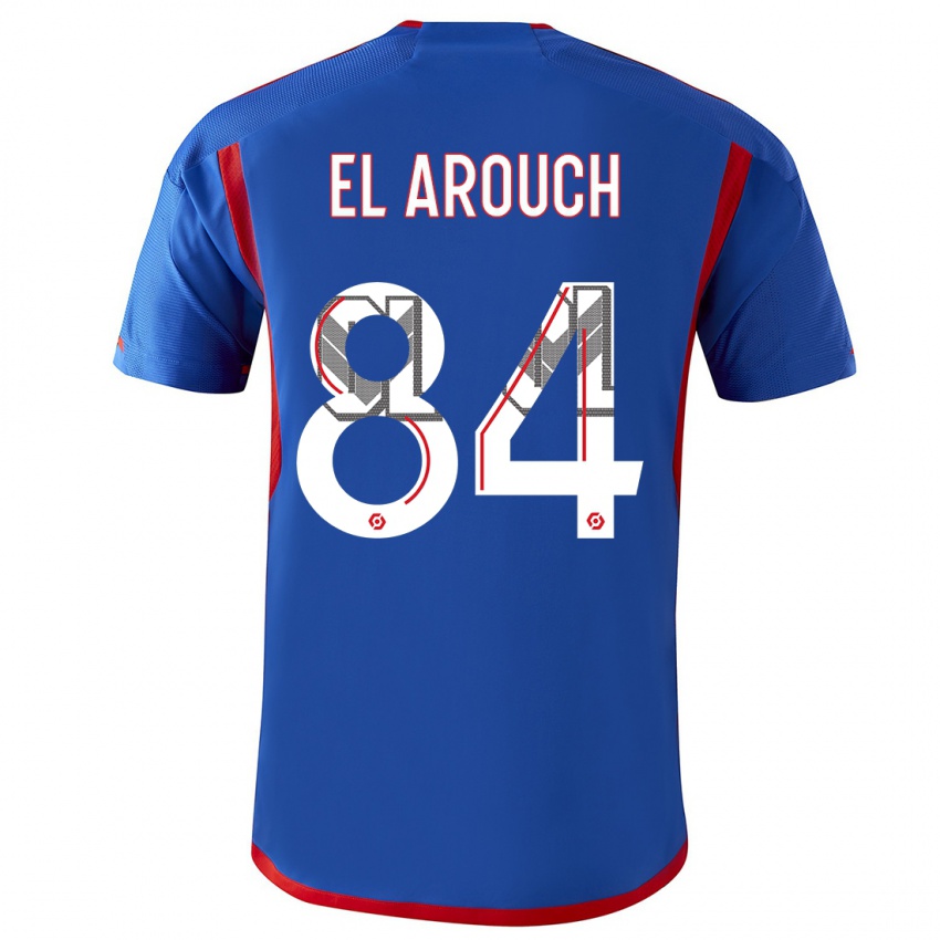 Bambino Maglia Mohamed El Arouch #84 Blu Rosso Kit Gara Away 2023/24 Maglietta