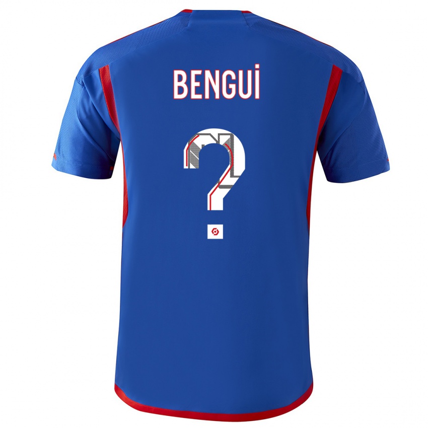 Bambino Maglia Justin Bengui #0 Blu Rosso Kit Gara Away 2023/24 Maglietta