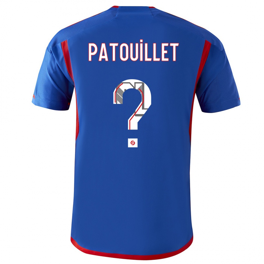 Bambino Maglia Mathieu Patouillet #0 Blu Rosso Kit Gara Away 2023/24 Maglietta