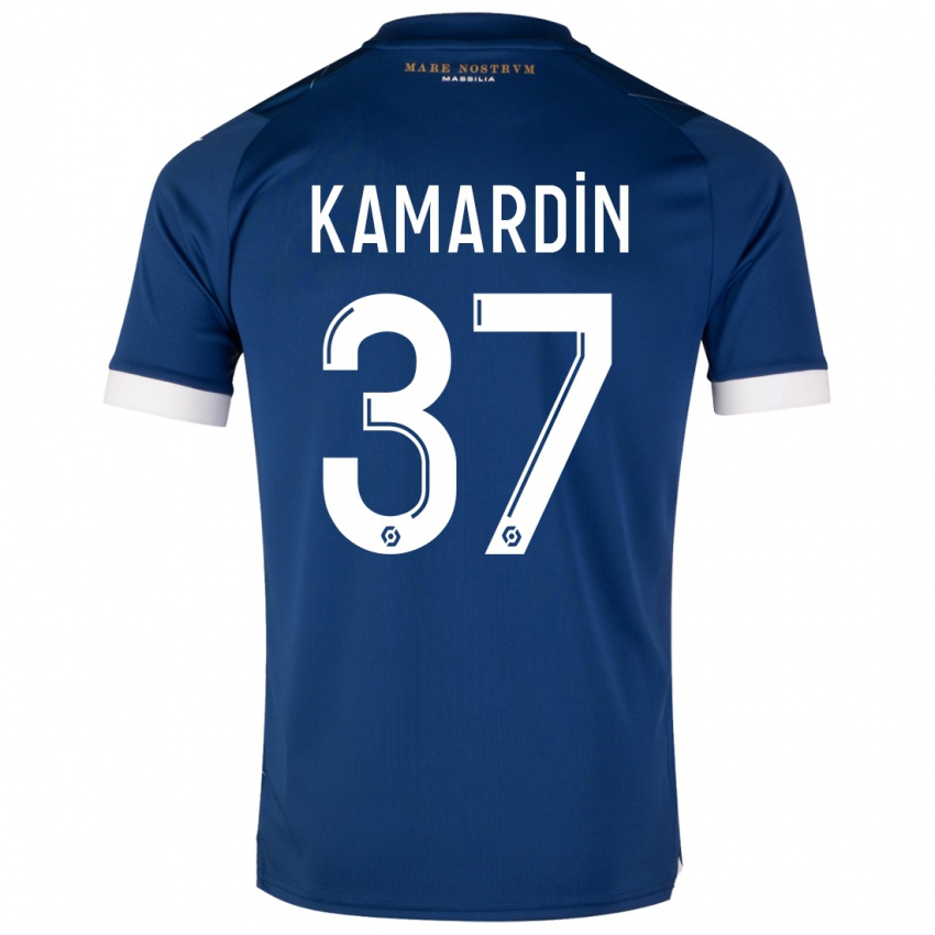 Bambino Maglia Aaron Kamardin #37 Blu Scuro Kit Gara Away 2023/24 Maglietta