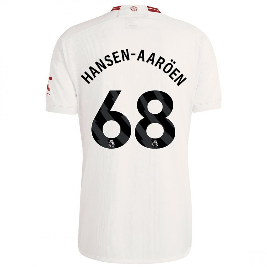 Bambino Maglia Isak Hansen-Aaröen #68 Bianco Kit Gara Third 2023/24 Maglietta