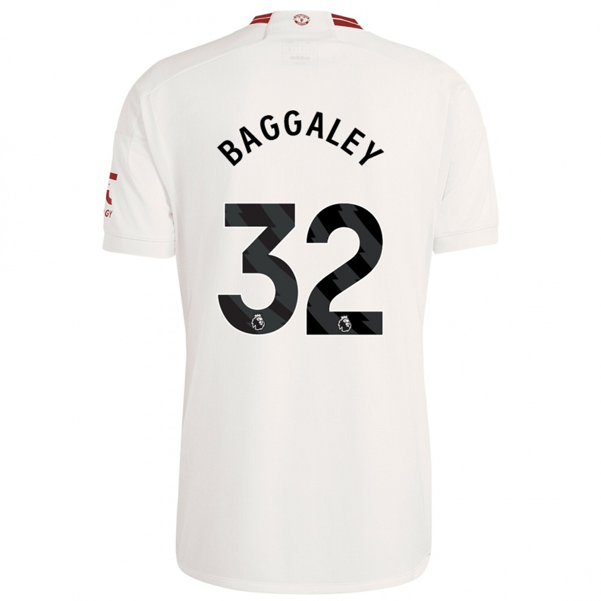 Bambino Maglia Sophie Baggaley #32 Bianco Kit Gara Third 2023/24 Maglietta
