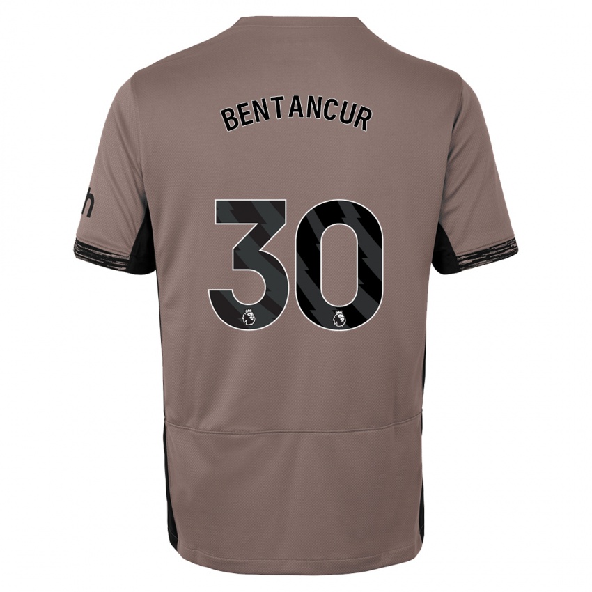 Bambino Maglia Rodrigo Bentancur #30 Beige Scuro Kit Gara Third 2023/24 Maglietta