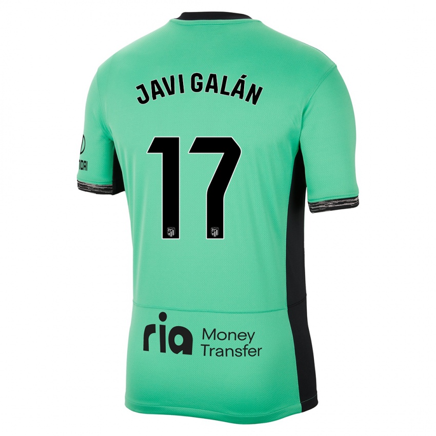 Bambino Maglia Javi Galán #17 Verde Primavera Kit Gara Third 2023/24 Maglietta