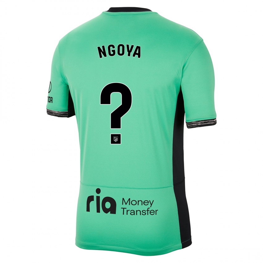 Bambino Maglia Joël Ngoya #0 Verde Primavera Kit Gara Third 2023/24 Maglietta