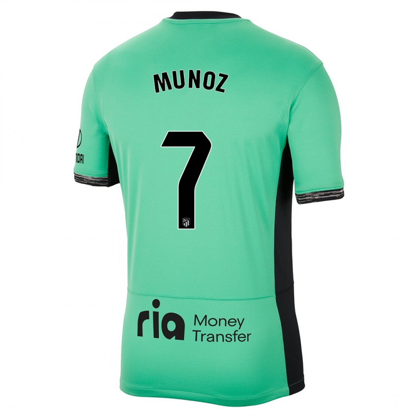 Bambino Maglia Joaquin Munoz #7 Verde Primavera Kit Gara Third 2023/24 Maglietta