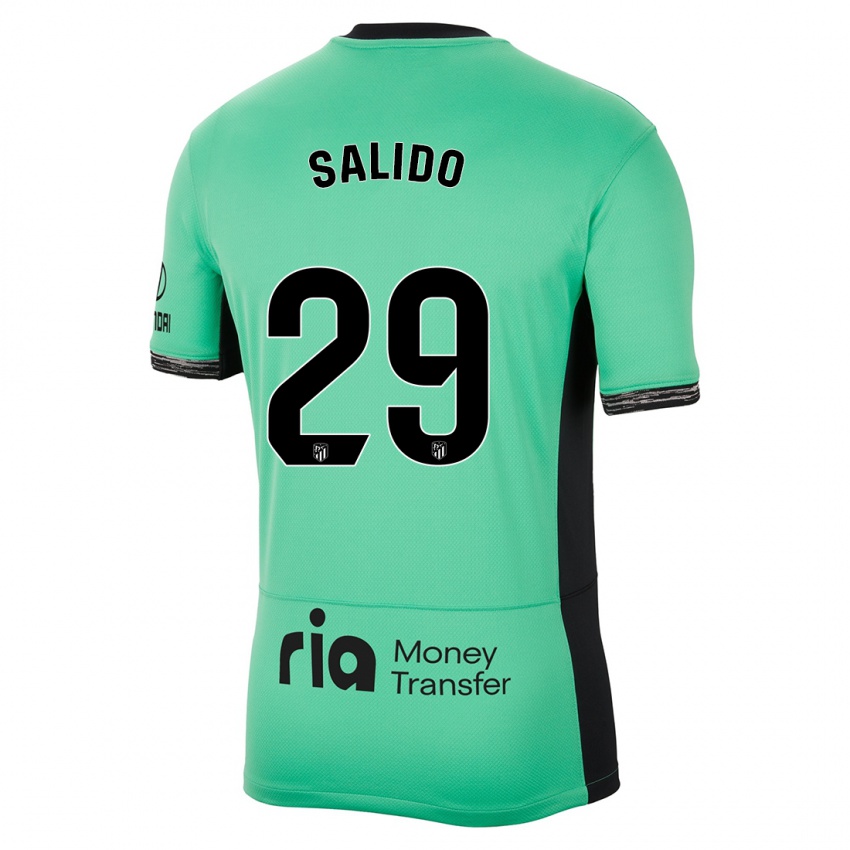 Bambino Maglia Alberto Salido #29 Verde Primavera Kit Gara Third 2023/24 Maglietta