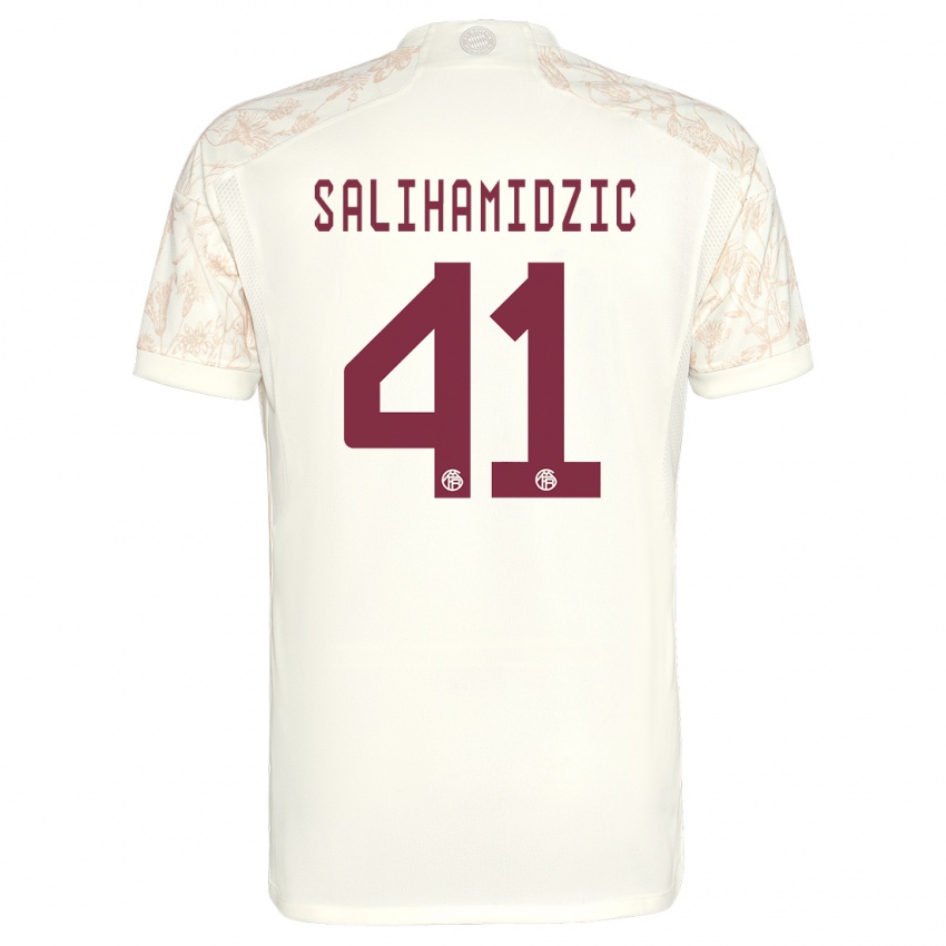 Bambino Maglia Nick Salihamidzic #41 Bianco Kit Gara Third 2023/24 Maglietta
