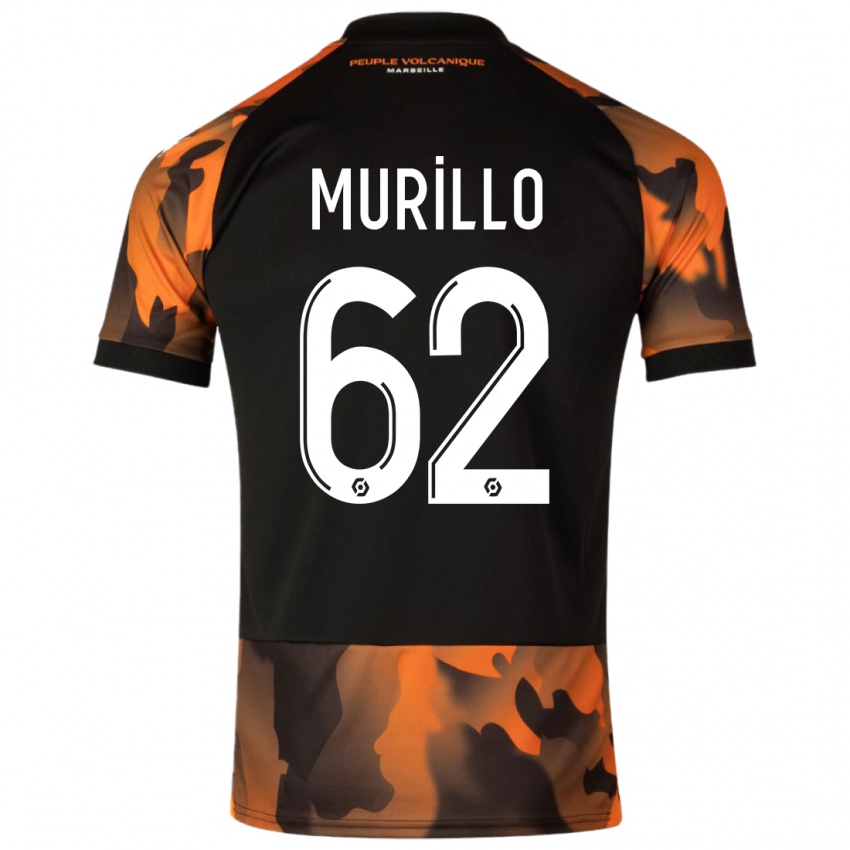Bambino Maglia Amir Murillo #62 Nero Arancione Kit Gara Third 2023/24 Maglietta