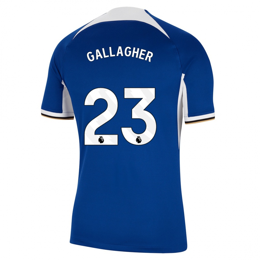Uomo Maglia Conor Gallagher #23 Blu Kit Gara Home 2023/24 Maglietta
