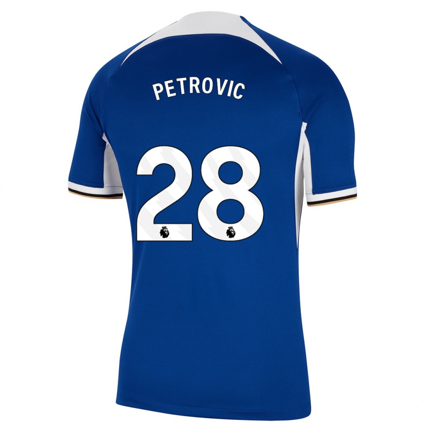 Uomo Maglia Djordje Petrovic #28 Blu Kit Gara Home 2023/24 Maglietta