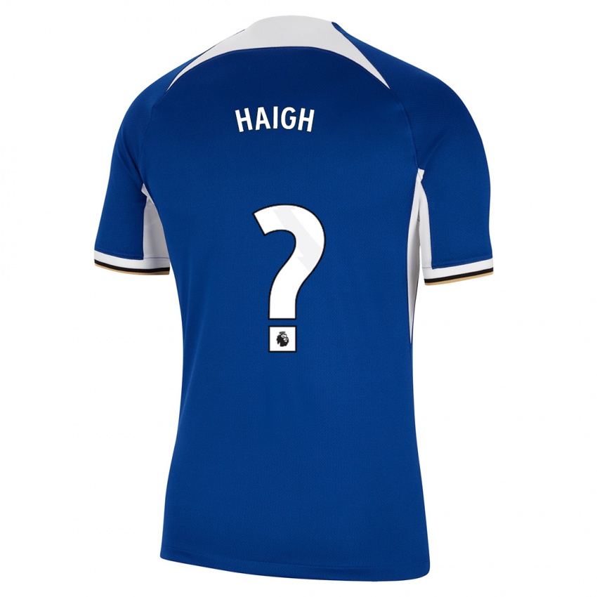 Uomo Maglia Joe Haigh #0 Blu Kit Gara Home 2023/24 Maglietta