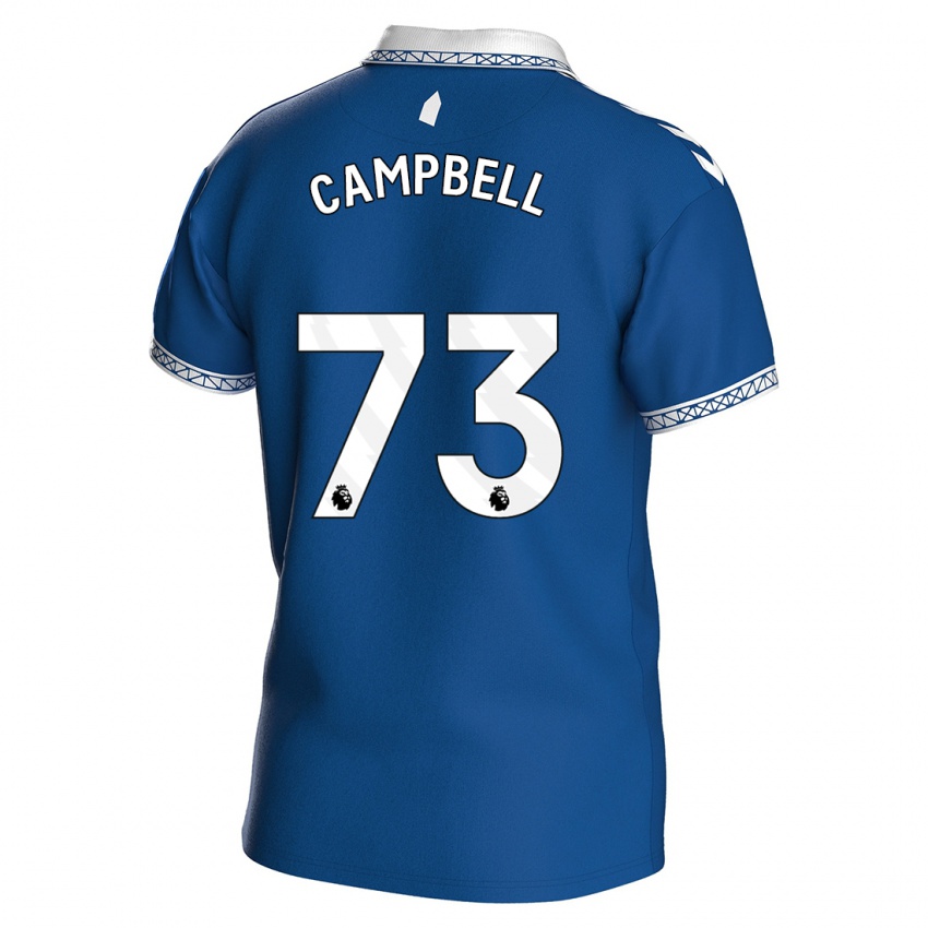 Uomo Maglia Elijah Campbell #73 Blu Reale Kit Gara Home 2023/24 Maglietta
