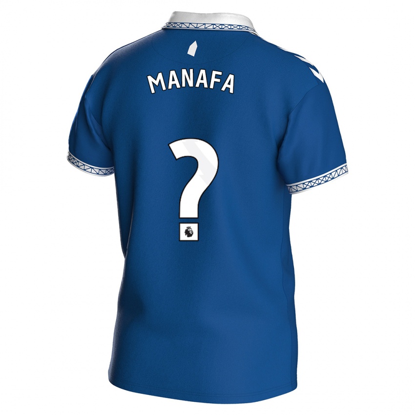 Uomo Maglia Saja Manafa #0 Blu Reale Kit Gara Home 2023/24 Maglietta