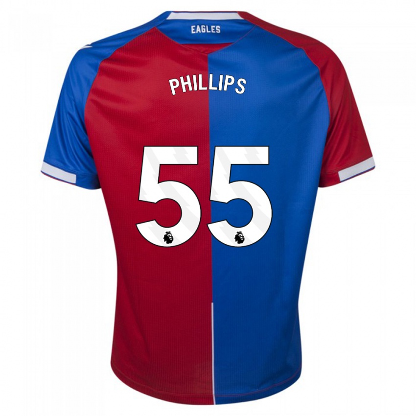 Uomo Maglia Killian Phillips #55 Rosso Blu Kit Gara Home 2023/24 Maglietta