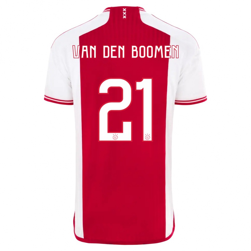 Uomo Maglia Branco Van Den Boomen #21 Rosso Bianco Kit Gara Home 2023/24 Maglietta
