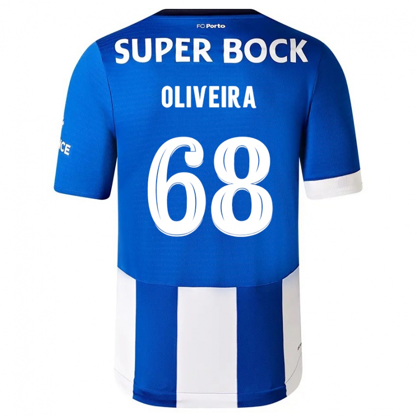 Uomo Maglia André Oliveira #68 Blu Bianco Kit Gara Home 2023/24 Maglietta