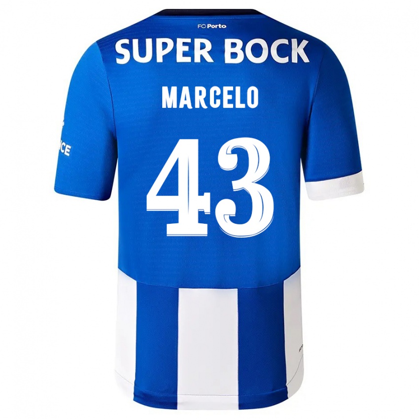 Uomo Maglia Joao Marcelo #43 Blu Bianco Kit Gara Home 2023/24 Maglietta