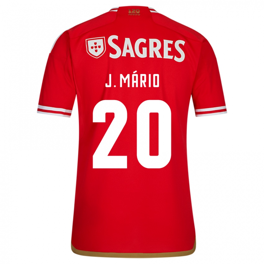 Uomo Maglia Joao Mario #20 Rosso Kit Gara Home 2023/24 Maglietta