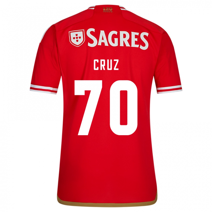 Uomo Maglia Filipe Cruz #70 Rosso Kit Gara Home 2023/24 Maglietta
