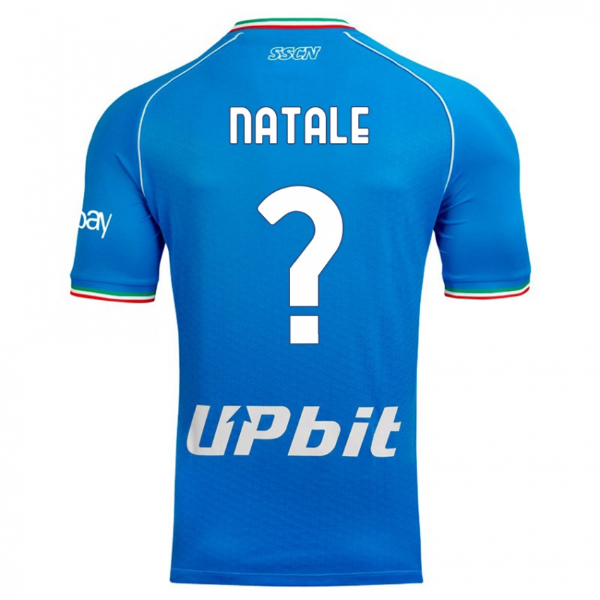 Uomo Maglia Roberto Natale #0 Cielo Blu Kit Gara Home 2023/24 Maglietta