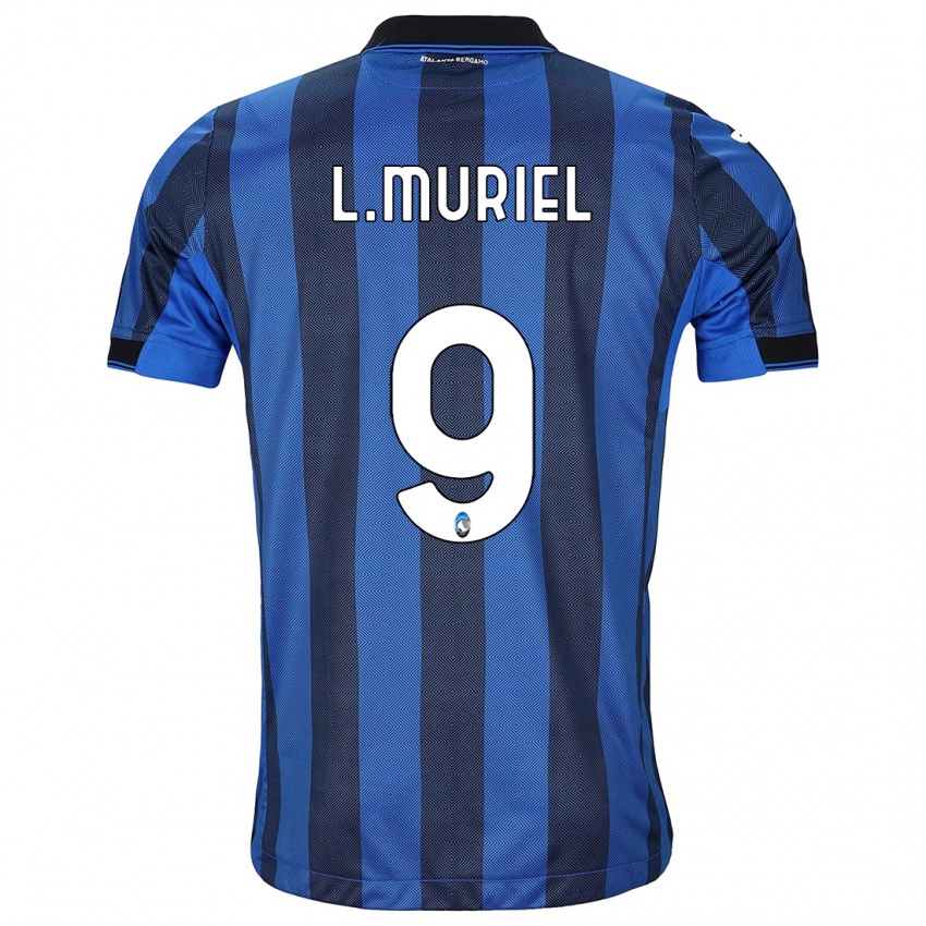 Uomo Maglia Luis Muriel #9 Nero Blu Kit Gara Home 2023/24 Maglietta