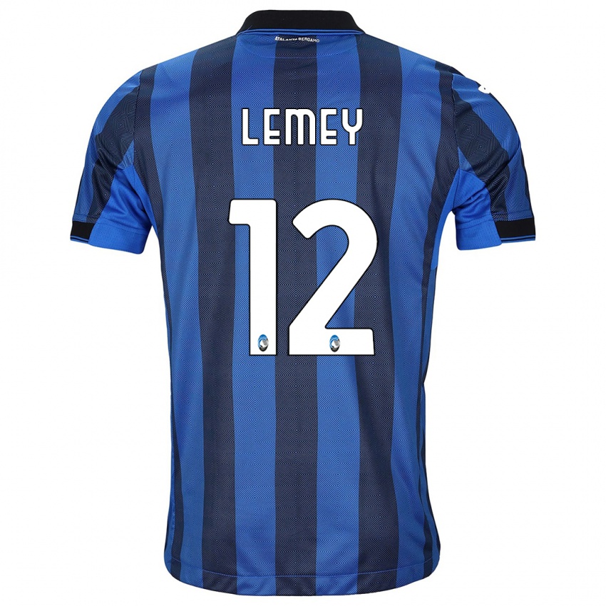 Uomo Maglia Diede Lemey #12 Nero Blu Kit Gara Home 2023/24 Maglietta