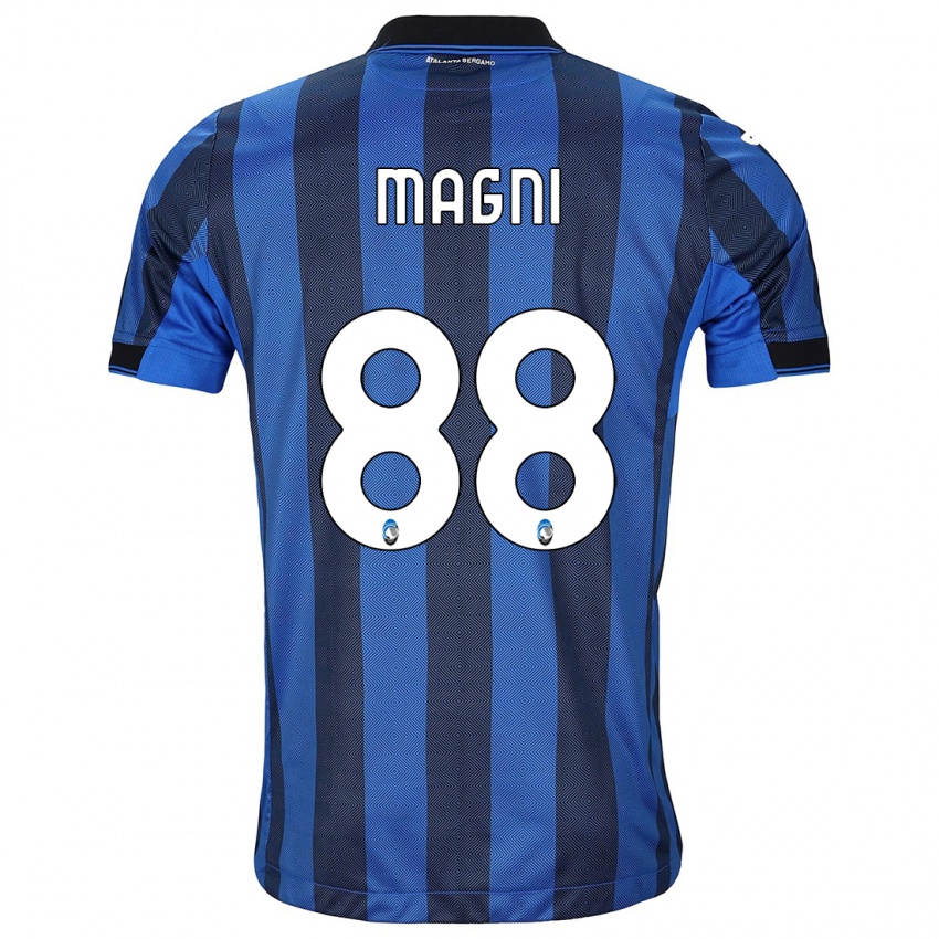 Uomo Maglia Gloria Magni #88 Nero Blu Kit Gara Home 2023/24 Maglietta